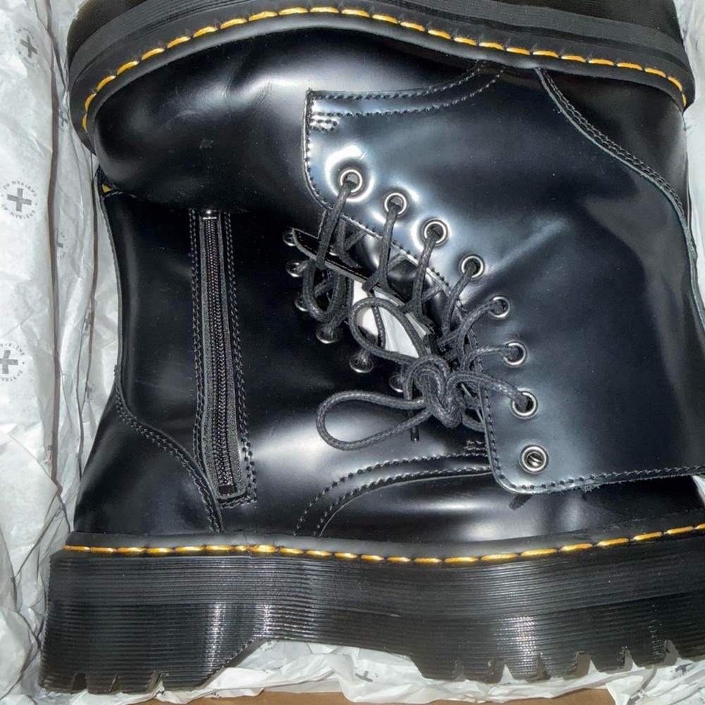 Dr. Martens 1460 Jadon Black Leather Lace-Up Boots